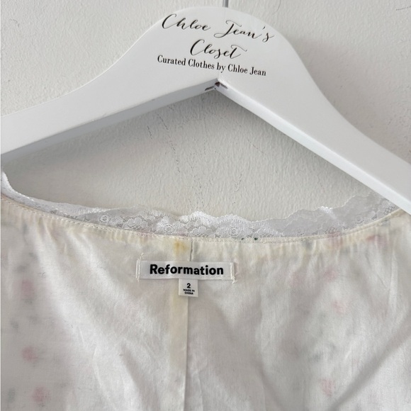 REFORMATION Rosalie Linen Top 2 - Picture 4 of 8